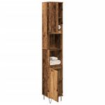 Casa si Gradina - Mobilier - Mobilier baie - Comode baie - Dulap de baie, lemn vechi, 30x30x190 cm, lemn prelucrat - Infinity.ro