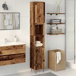 Casa si Gradina - Mobilier - Mobilier baie - Comode baie - Dulap de baie, lemn vechi, 30x30x190 cm, lemn prelucrat - Infinity.ro