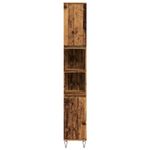 Casa si Gradina - Mobilier - Mobilier baie - Comode baie - Dulap de baie, lemn vechi, 30x30x190 cm, lemn prelucrat - Infinity.ro