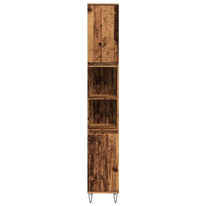 Casa si Gradina - Mobilier - Mobilier baie - Comode baie - Dulap de baie, lemn vechi, 30x30x190 cm, lemn prelucrat - Infinity.ro