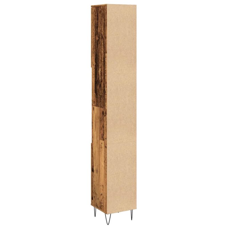 Casa si Gradina - Mobilier - Mobilier baie - Comode baie - Dulap de baie, lemn vechi, 30x30x190 cm, lemn prelucrat - Infinity.ro