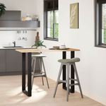 Casa si Gradina - Mobilier - Feronerie si accesorii mobila - Picioare pentru masuta de cafea in forma de U 2 buc Negru Otel - Infinity.ro