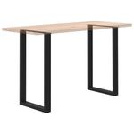 Casa si Gradina - Mobilier - Feronerie si accesorii mobila - Picioare pentru masuta de cafea in forma de U 2 buc Negru Otel - Infinity.ro