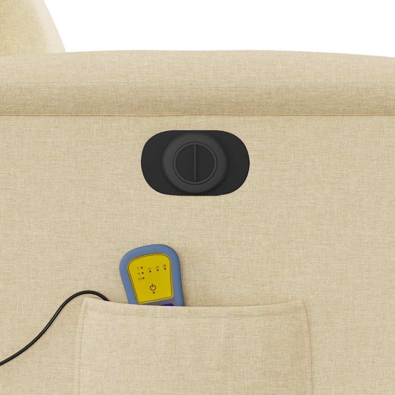 Ingrijire personala si Cosmetice - Sanatate si wellness - Articole wellness - Fotolii de masaj - Fotoliu electric de masaj rabatabil cu ridicare, crem, textil - Infinity.ro