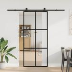Casa si Gradina - Constructii - Usi interior, exterior si garaj - Usi interior - Usa glisanta cu set feronerie, 90x205 cm, sticla ESG/aluminiu - Infinity.ro