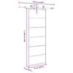 Casa si Gradina - Constructii - Usi interior, exterior si garaj - Usi interior - Usa glisanta cu set feronerie, 76x205 cm, sticla ESG/aluminiu - Infinity.ro