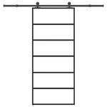 Casa si Gradina - Constructii - Usi interior, exterior si garaj - Usi garaj - Usa glisanta cu set feronerie, 90x205 cm, sticla ESG/aluminiu - Infinity.ro