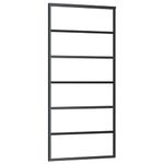 Casa si Gradina - Constructii - Usi interior, exterior si garaj - Usi garaj - Usa glisanta cu set feronerie, 90x205 cm, sticla ESG/aluminiu - Infinity.ro