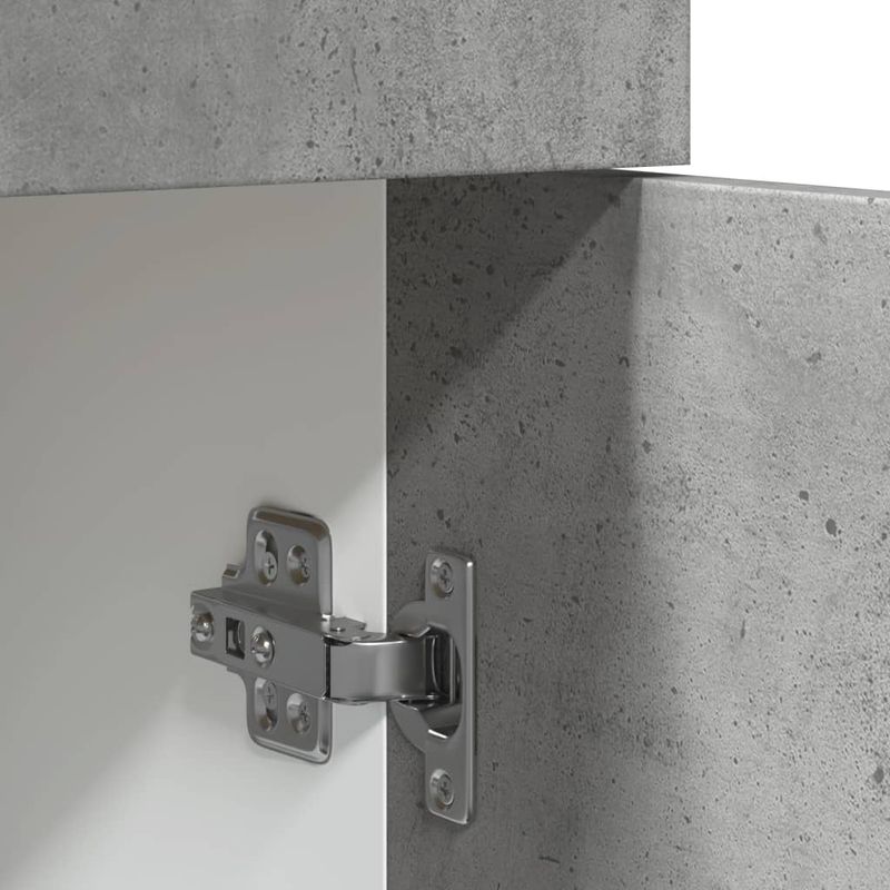 Casa si Gradina - Mobilier - Comode si corpuri - Corpuri bucatarie - Dulap inferior cu sertar, gri beton, 80 x 46 x 81,5 cm, PAL - Infinity.ro