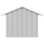 Petshop - Accesorii petshop - Culcusuri si custi - Custi interior si exterior - Casa pentru caini cu acoperis 85x107x81 cm otel galvanizat, gri - Infinity.ro