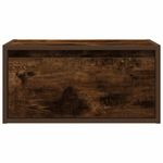 Casa si Gradina - Mobilier - Comode si corpuri - Noptiere - Noptiera montata pe perete cu lumini LED, stejar fumuriu - Infinity.ro