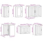 Casa si Gradina - Mobilier - Comode si corpuri - Corpuri bucatarie - Set dulap de bucatarie 11 piese „Kalmar” alb lucios Lemn - Infinity.ro