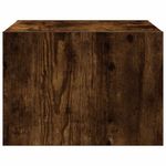 Casa si Gradina - Mobilier - Comode si corpuri - Noptiere - Noptiera montata pe perete cu lumini LED, stejar fumuriu - Infinity.ro