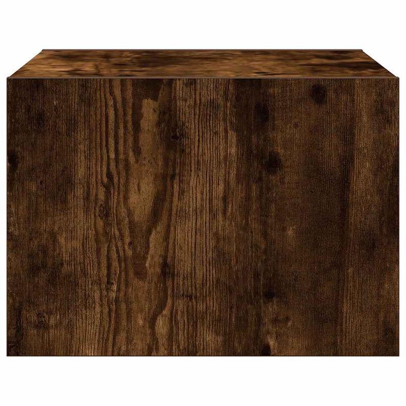 Casa si Gradina - Mobilier - Comode si corpuri - Noptiere - Noptiera montata pe perete cu lumini LED, stejar fumuriu - Infinity.ro