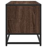 Casa si Gradina - Mobilier - Comode si corpuri - Comode - Dulap TV, stejar maro, 80x34,5x40 cm, lemn prelucrat si metal - Infinity.ro