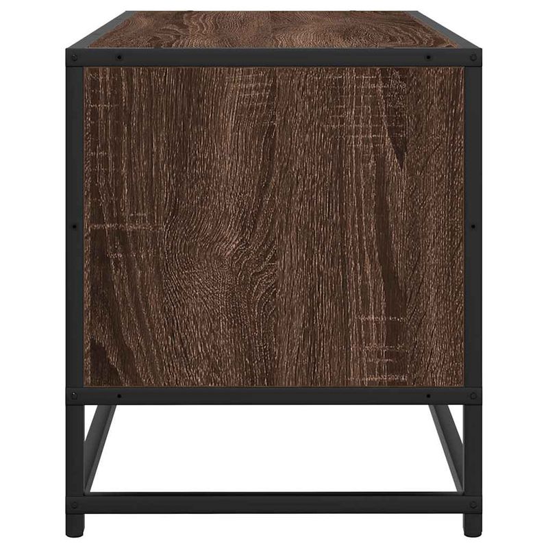 Casa si Gradina - Mobilier - Comode si corpuri - Comode - Dulap TV, stejar maro, 80x34,5x40 cm, lemn prelucrat si metal - Infinity.ro