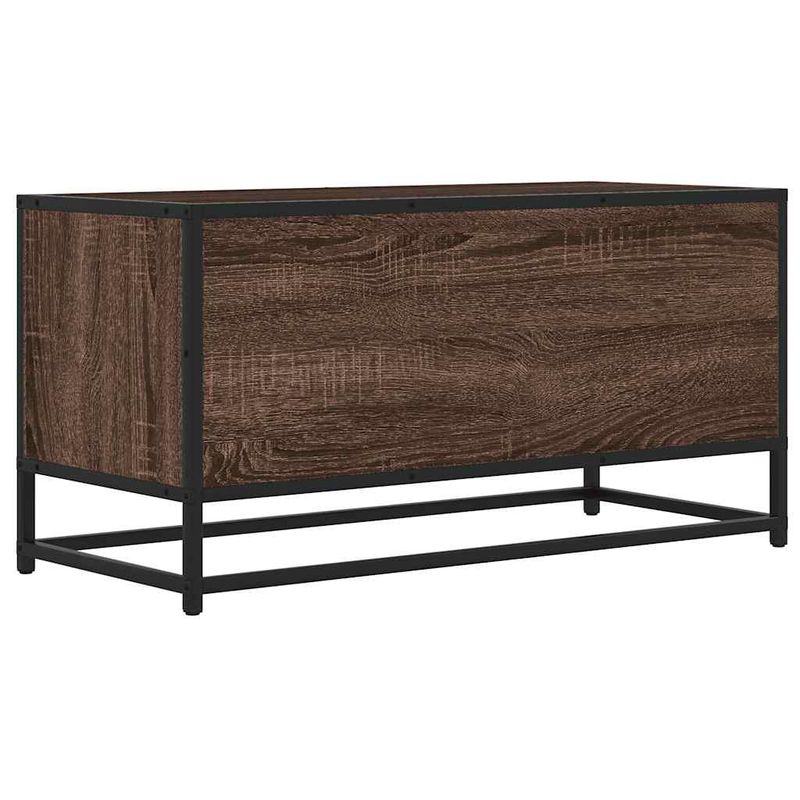 Casa si Gradina - Mobilier - Comode si corpuri - Comode - Dulap TV, stejar maro, 80x34,5x40 cm, lemn prelucrat si metal - Infinity.ro