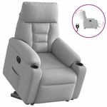 Casa si Gradina - Mobilier - Scaune si fotolii - Fotolii - Fotoliu reclinabil electric, tesatura gri nor - Infinity.ro