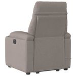 Ingrijire personala si Cosmetice - Sanatate si wellness - Articole wellness - Fotolii de masaj - Fotoliu rabatabil de masaj cu ridicare, gri taupe, textil - Infinity.ro