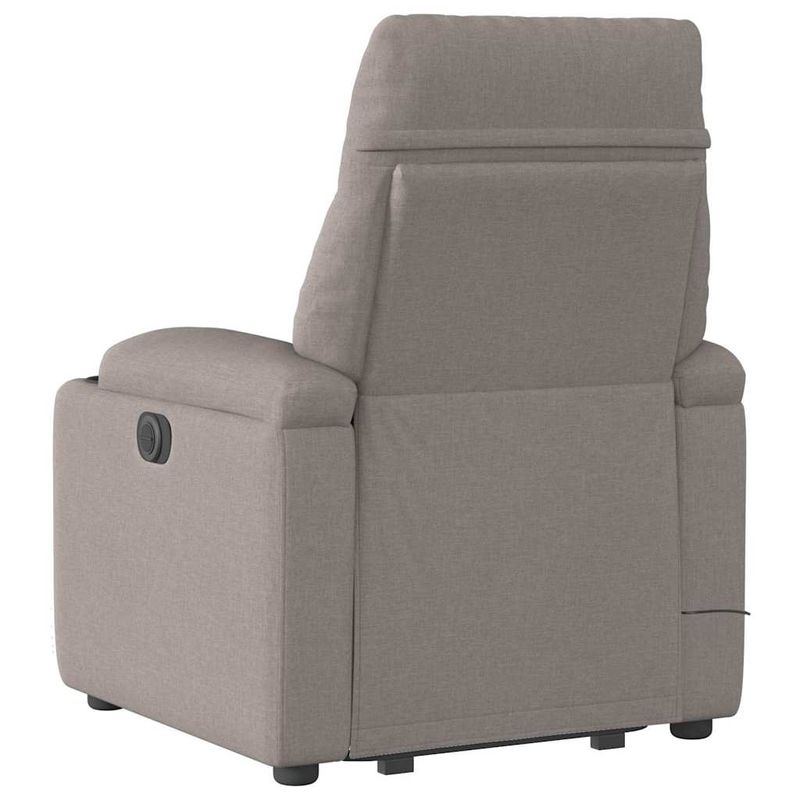 Ingrijire personala si Cosmetice - Sanatate si wellness - Articole wellness - Fotolii de masaj - Fotoliu rabatabil de masaj cu ridicare, gri taupe, textil - Infinity.ro