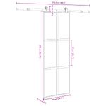 Casa si Gradina - Constructii - Usi interior, exterior si garaj - Usi garaj - Usa glisanta cu set de feronerie sticla temperata si aluminiu - Infinity.ro