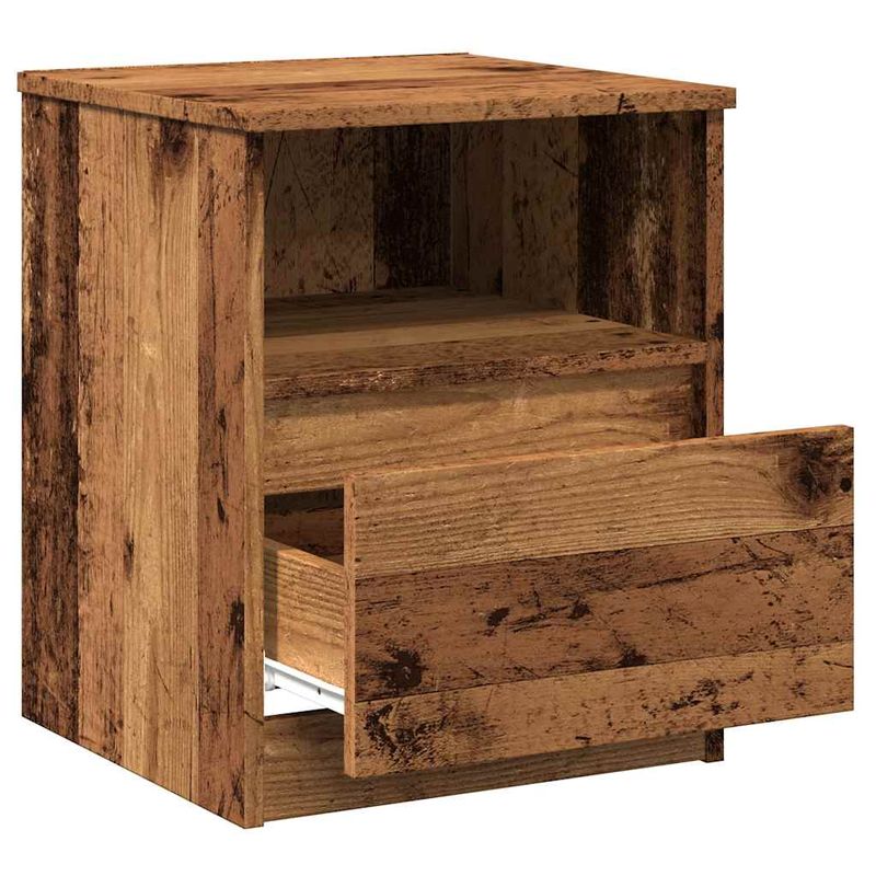 Casa si Gradina - Mobilier - Comode si corpuri - Noptiere - Noptiera, lemn vechi, 40x40x50 cm, lemn prelucrat - Infinity.ro