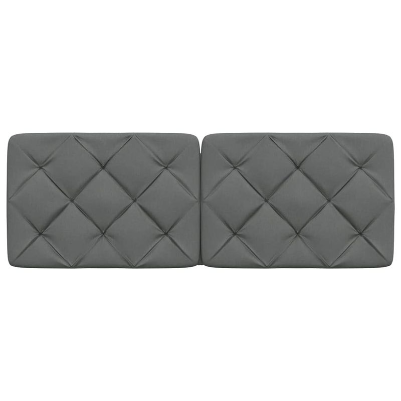 Casa si Gradina - Mobilier - Paturi si accesorii - Accesorii paturi - Tablie  cu design de blocuri de diamante gri inchis 80 cm catifea - Infinity.ro
