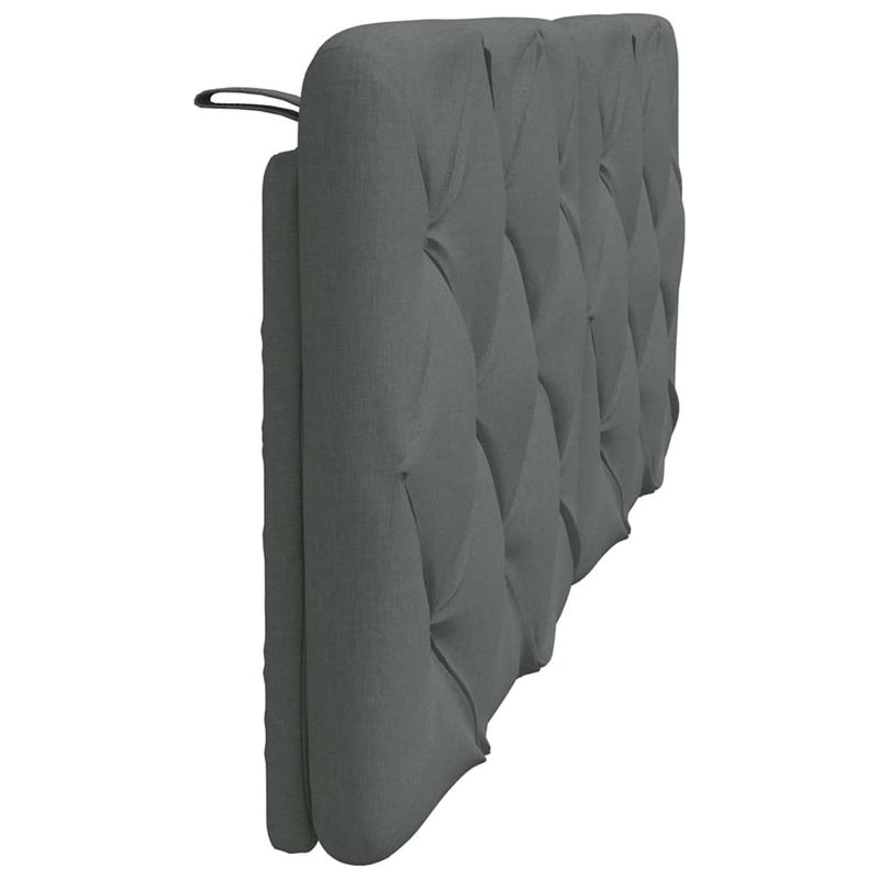 Casa si Gradina - Mobilier - Paturi si accesorii - Accesorii paturi - Tablie  cu design de blocuri de diamante gri inchis 80 cm catifea - Infinity.ro