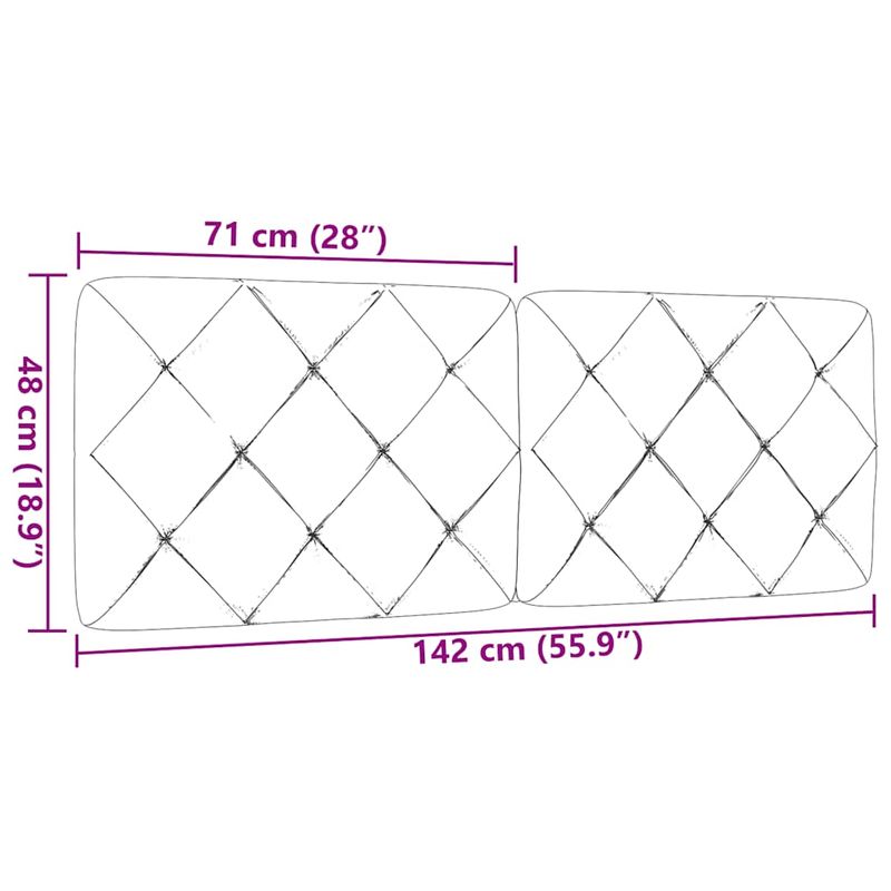 Casa si Gradina - Mobilier - Paturi si accesorii - Accesorii paturi - Tablie  cu design de blocuri de diamante gri inchis 80 cm catifea - Infinity.ro