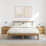 Casa si Gradina - Mobilier - Comode si corpuri - Noptiere - Noptiere 2 buc. stejar artizanal, 50x40x43.5 cm, lemn prelucrat - Infinity.ro