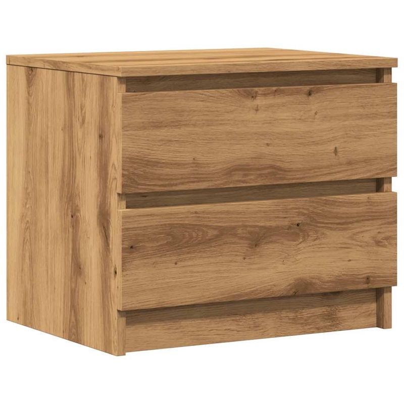 Casa si Gradina - Mobilier - Comode si corpuri - Noptiere - Noptiere 2 buc. stejar artizanal, 50x40x43.5 cm, lemn prelucrat - Infinity.ro