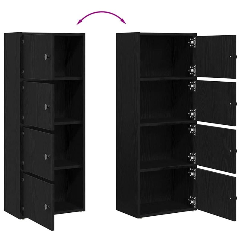 Casa si Gradina - Mobilier - Biblioteci si rafturi - Biblioteci - Biblioteca Stejar negru 40x24x102 cm Lemn prelucrat - Infinity.ro