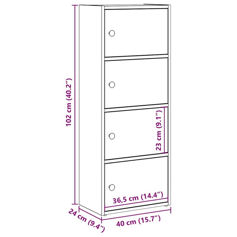Casa si Gradina - Mobilier - Biblioteci si rafturi - Biblioteci - Biblioteca Stejar negru 40x24x102 cm Lemn prelucrat - Infinity.ro