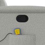 Ingrijire personala si Cosmetice - Sanatate si wellness - Articole wellness - Fotolii de masaj - Scaun de masaj in picioare, inclinat, tesatura gri nor - Infinity.ro