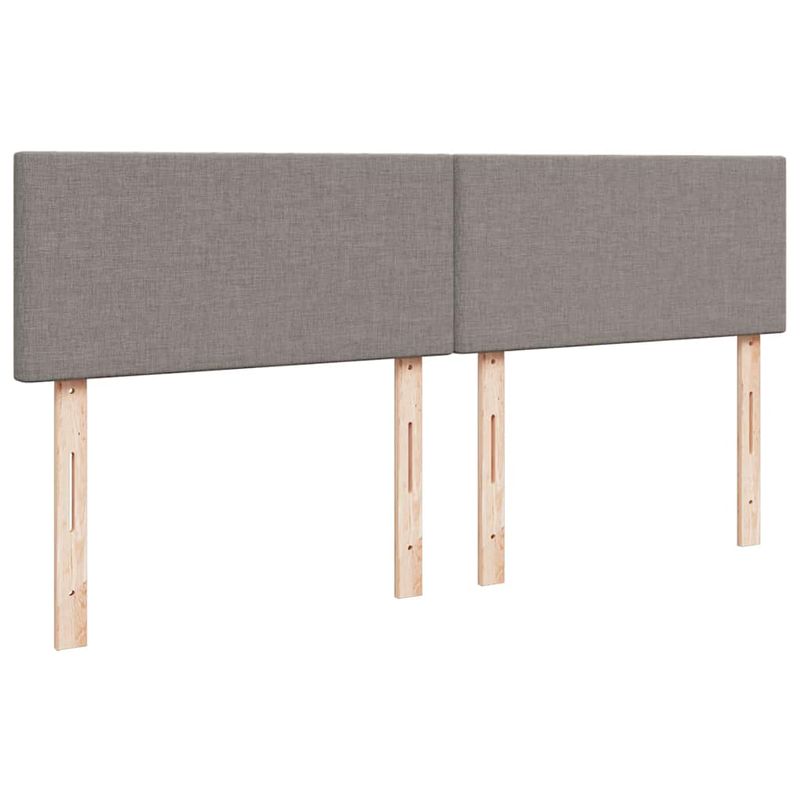 Casa si Gradina - Mobilier - Paturi si accesorii - Paturi - Cadru de pat otoman cu saltea Taupe 200x200 cm Material, model design simplu - Infinity.ro