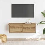 Casa si Gradina - Mobilier - Biblioteci si rafturi - Rafturi - Dulap de perete, Stejar artizanal, 60x26x18,5 cm, lemn compozit - Infinity.ro