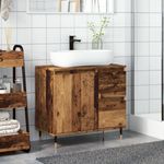 Casa si Gradina - Mobilier - Mobilier baie - Corpuri baie - Dulap de baie, lemn vechi, 65x33x60 cm, lemn prelucrat - Infinity.ro