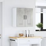 Casa si Gradina - Mobilier - Comode si corpuri - Corpuri bucatarie - Dulap de bucatarie „Kalmar” Lemn prelucrat gri beton, model 1x dulap de perete (2 uși), mărime 60x31x60 cm - Infinity.ro