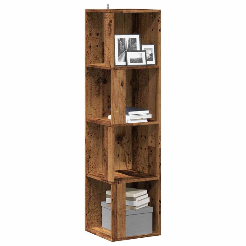 Casa si Gradina - Mobilier - Dulapuri si sifoniere - Dulapuri - Dulap de colt, Lemn vechi, 33x33x132 cm, PAL - Infinity.ro
