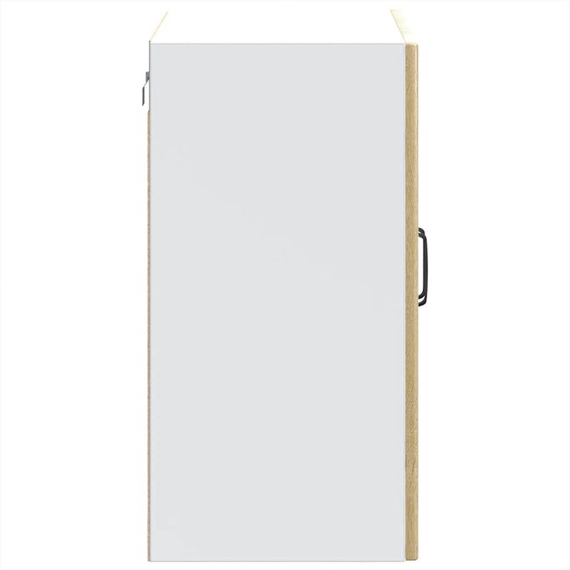 Casa si Gradina - Mobilier - Comode si corpuri - Corpuri bucatarie - Dulap bucatarie cu usa sticla Lucca lemn de stejar de Sonoma, mărime 80x31x60 cm - Infinity.ro