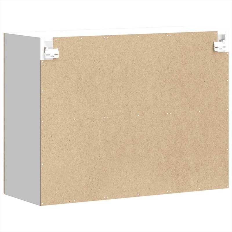 Casa si Gradina - Mobilier - Comode si corpuri - Corpuri bucatarie - Dulap bucatarie cu usa sticla Lucca lemn de stejar de Sonoma, mărime 80x31x60 cm - Infinity.ro