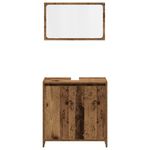 Casa si Gradina - Mobilier - Seturi de mobilier - Seturi baie - Set mobilier de baie, 4 piese, lemn vechi, lemn prelucrat - Infinity.ro