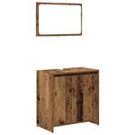 Casa si Gradina - Mobilier - Seturi de mobilier - Seturi baie - Set mobilier de baie, 4 piese, lemn vechi, lemn prelucrat - Infinity.ro