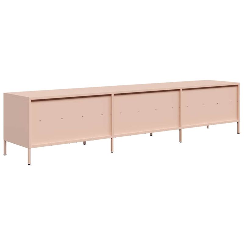 Casa si Gradina - Mobilier - Comode si corpuri - Comode - Dulap TV, roz, 202x39x43,5 cm, otel laminat la rece - Infinity.ro