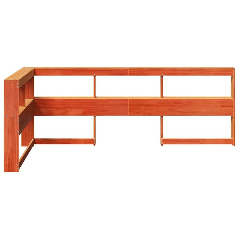 Casa si Gradina - Mobilier - Paturi si accesorii - Accesorii paturi - Tablie de pat cu LED, cu tapiterie butonata, maro inchis, 100 cm, din tesatura - Infinity.ro