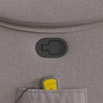 Ingrijire personala si Cosmetice - Sanatate si wellness - Articole wellness - Fotolii de masaj - Fotoliu de masaj rabatabil, gri taupe, material textil - Infinity.ro