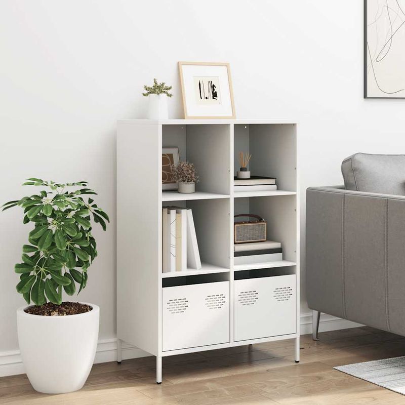 Casa si Gradina - Mobilier - Comode si corpuri - Corpuri bucatarie - Dulap inalt, alb, 68x39x103,5 cm, otel - Infinity.ro