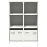 Casa si Gradina - Mobilier - Comode si corpuri - Corpuri bucatarie - Dulap inalt, alb, 68x39x103,5 cm, otel - Infinity.ro