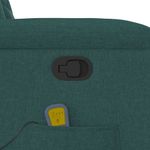 Ingrijire personala si Cosmetice - Sanatate si wellness - Articole wellness - Fotolii de masaj - Fotoliu de masaj rabatabil, verde inchis, material textil - Infinity.ro