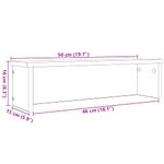 Casa si Gradina - Bucatarie si vesela - Organizare si depozitare bucatarie - Suporturi tacamuri si vase - Suport de bucatarie stivuibil Beton gri Lemn de prelucrare, mărime 50x15x16 cm - Infinity.ro